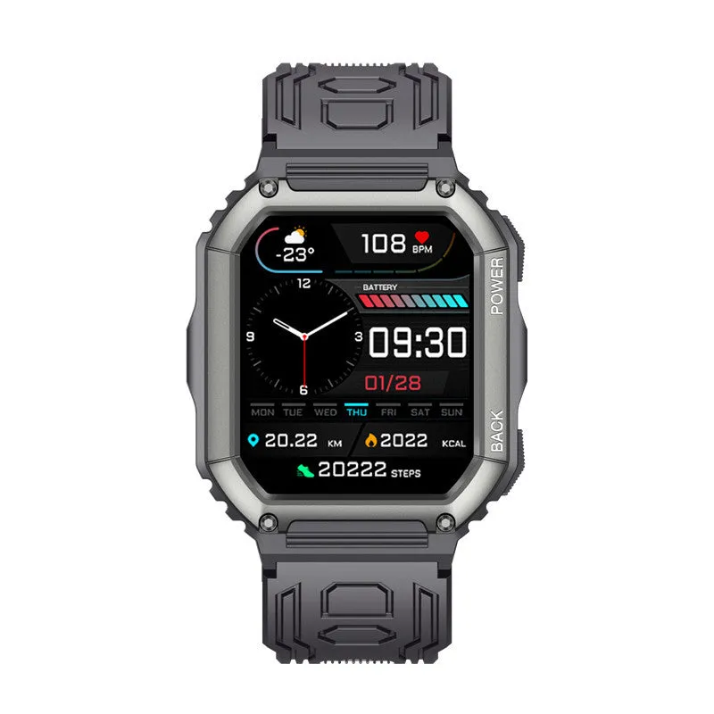 Smart Watch Bluetooth Calling Music Playback Heart Rate Blood Pressure Outdoor Sports Three-Proof IP67 Waterproof