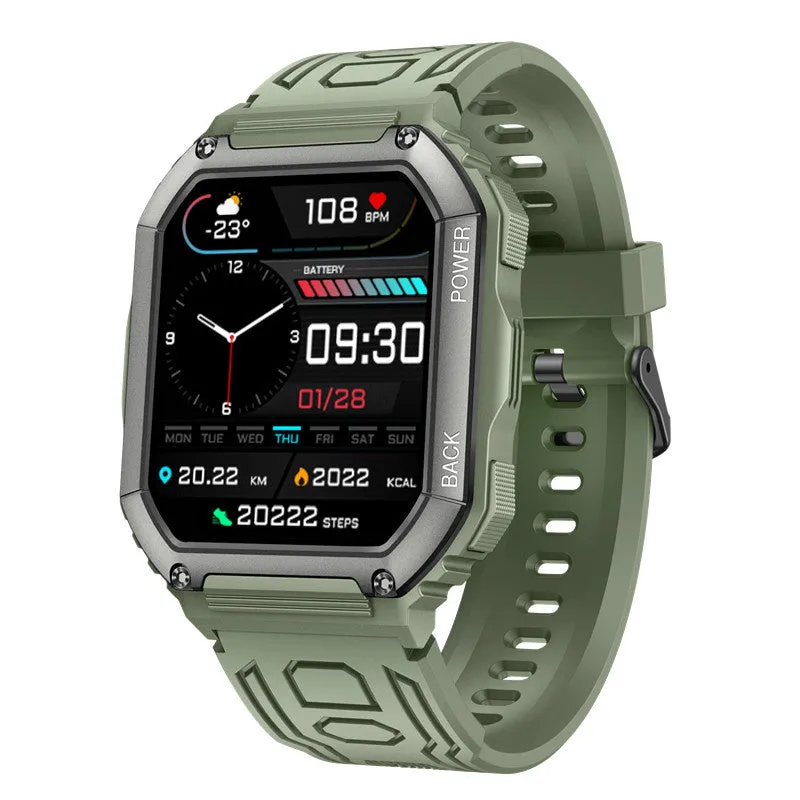 Smart Watch Bluetooth Calling Music Playback Heart Rate Blood Pressure Outdoor Sports Three-Proof IP67 Waterproof