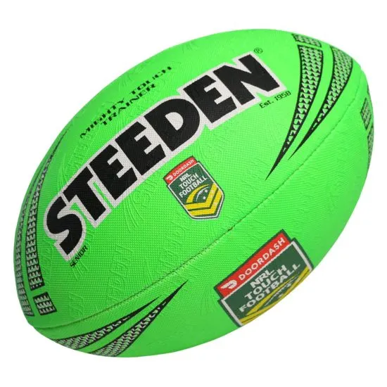 Steeden NRL Mighty Touch Trainer (2022) Footy - Green