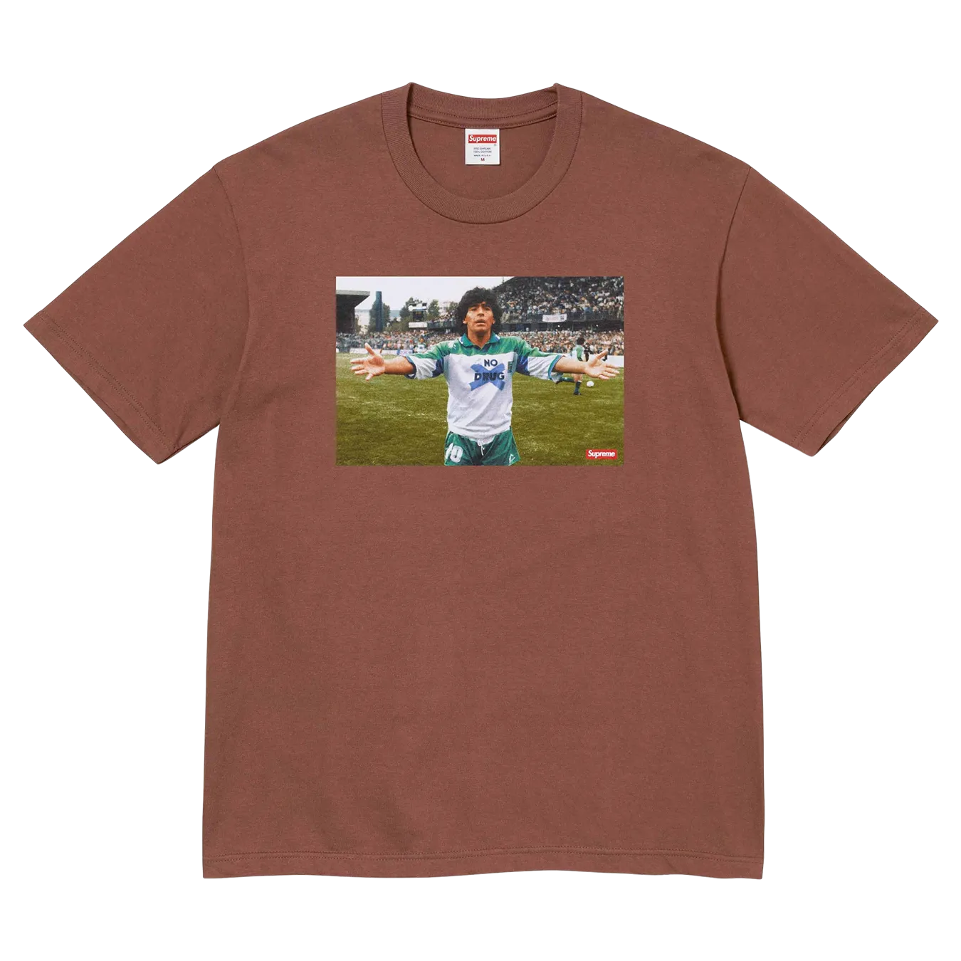 Supreme Maradona Tee Brown