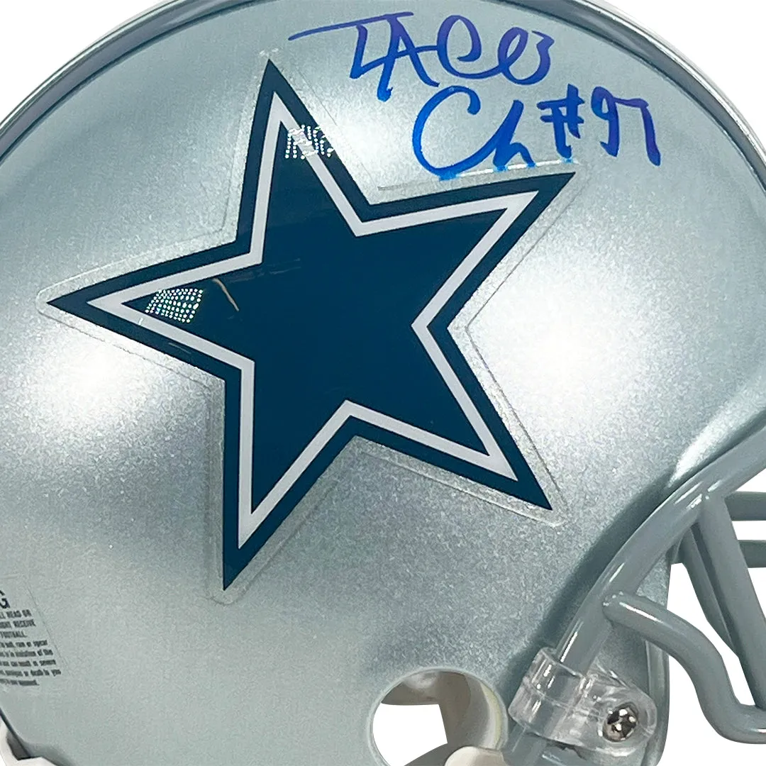 Taco Charlton Signed Dallas Cowboys Mini Football Helmet (JSA)