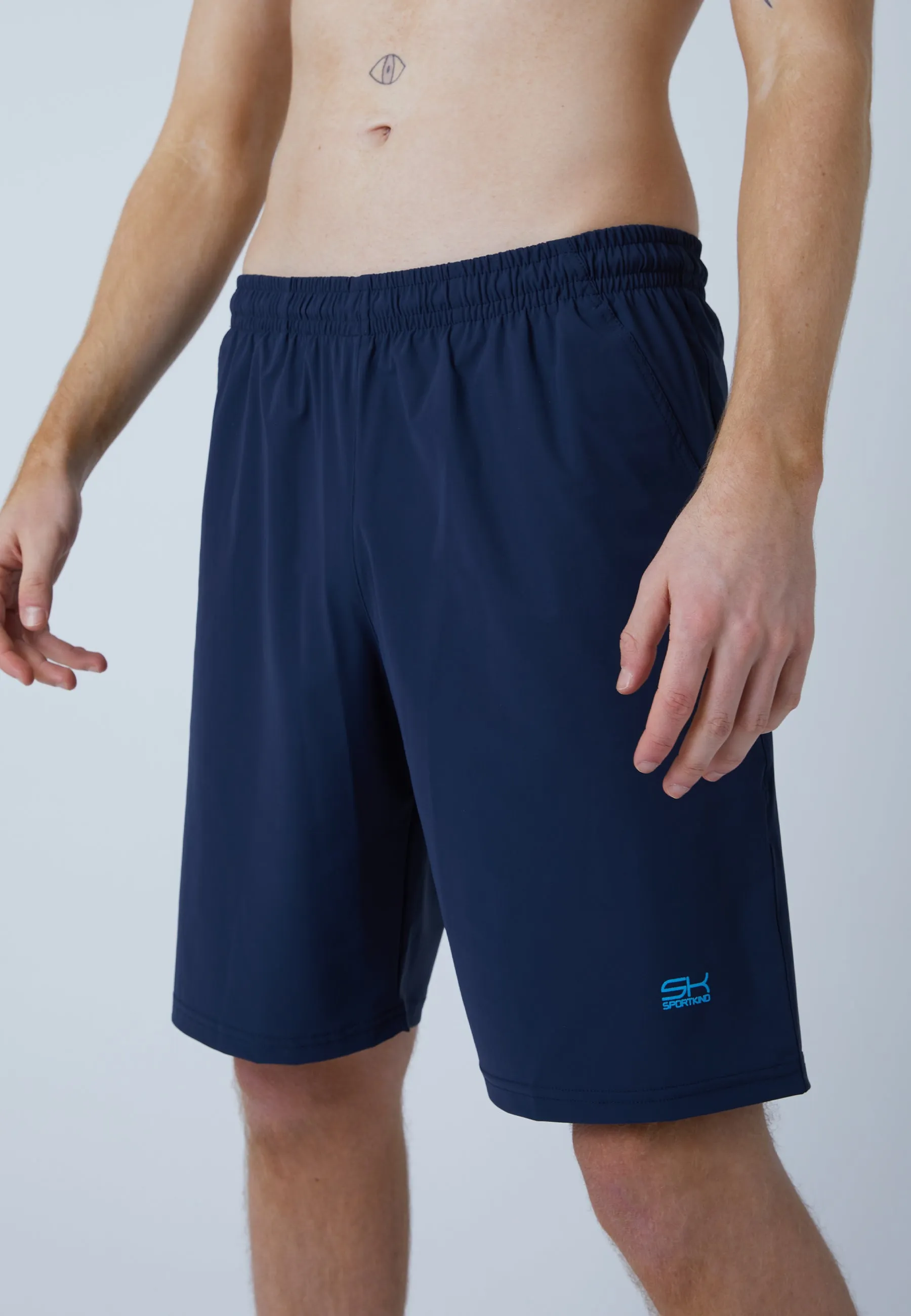 Tennis shorts long, navy blue