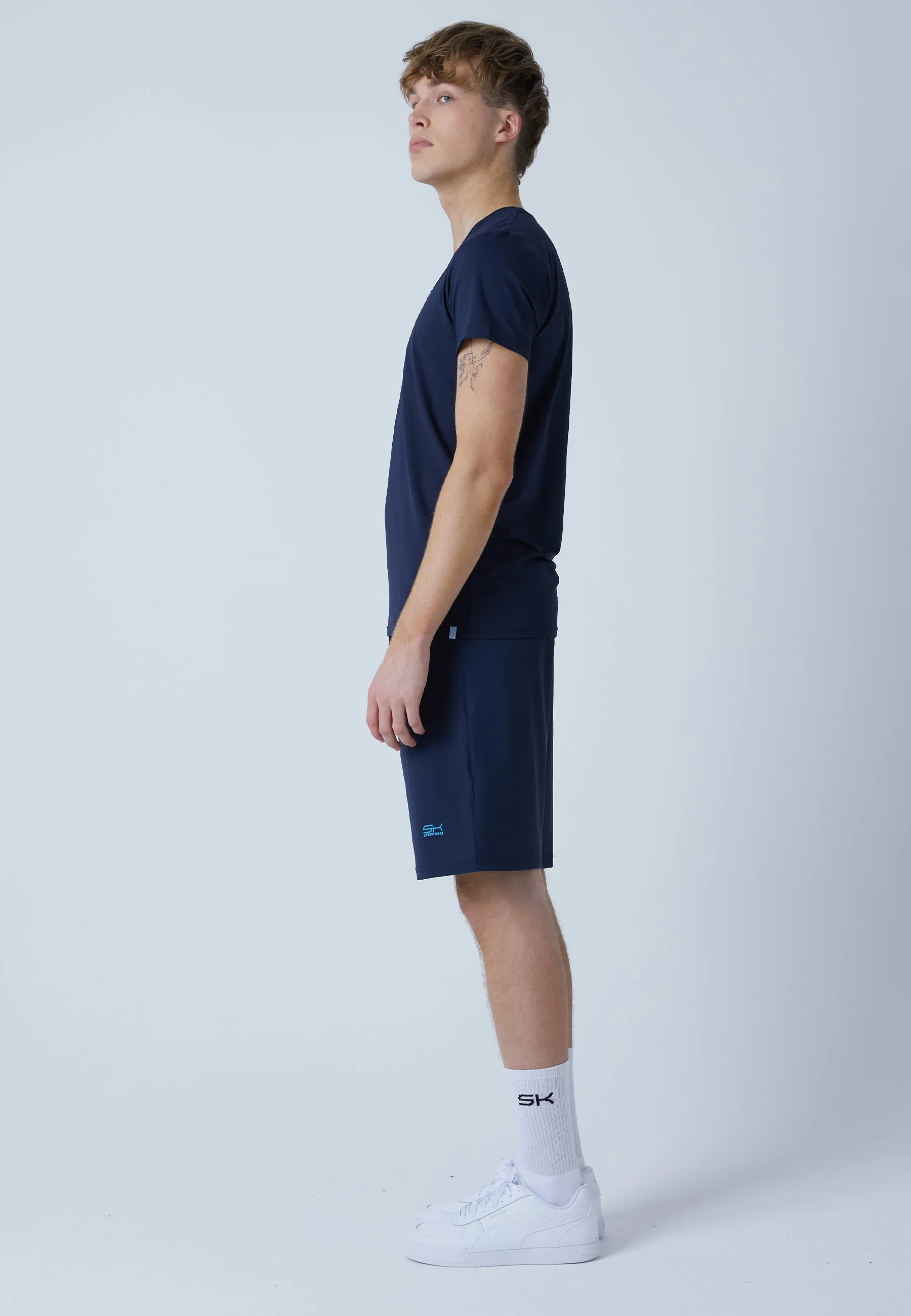 Tennis shorts long, navy blue