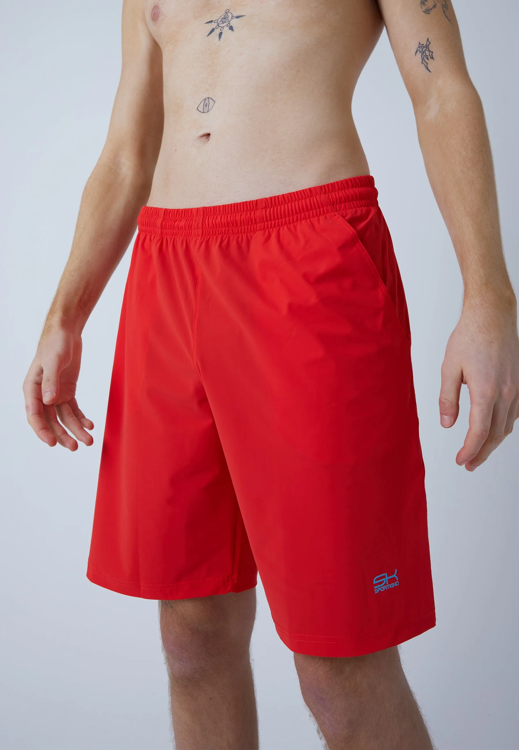 Tennis shorts long, red