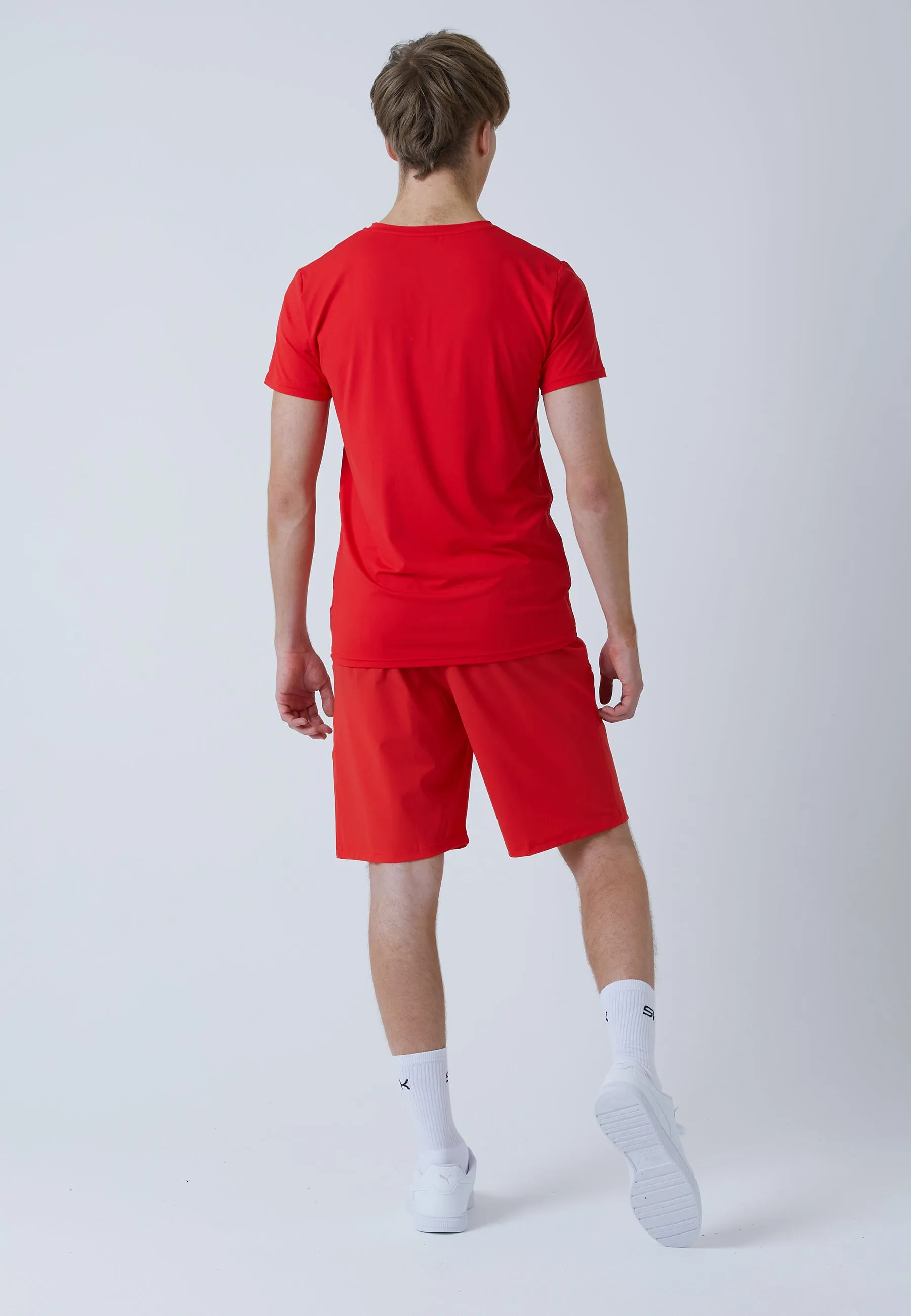 Tennis shorts long, red