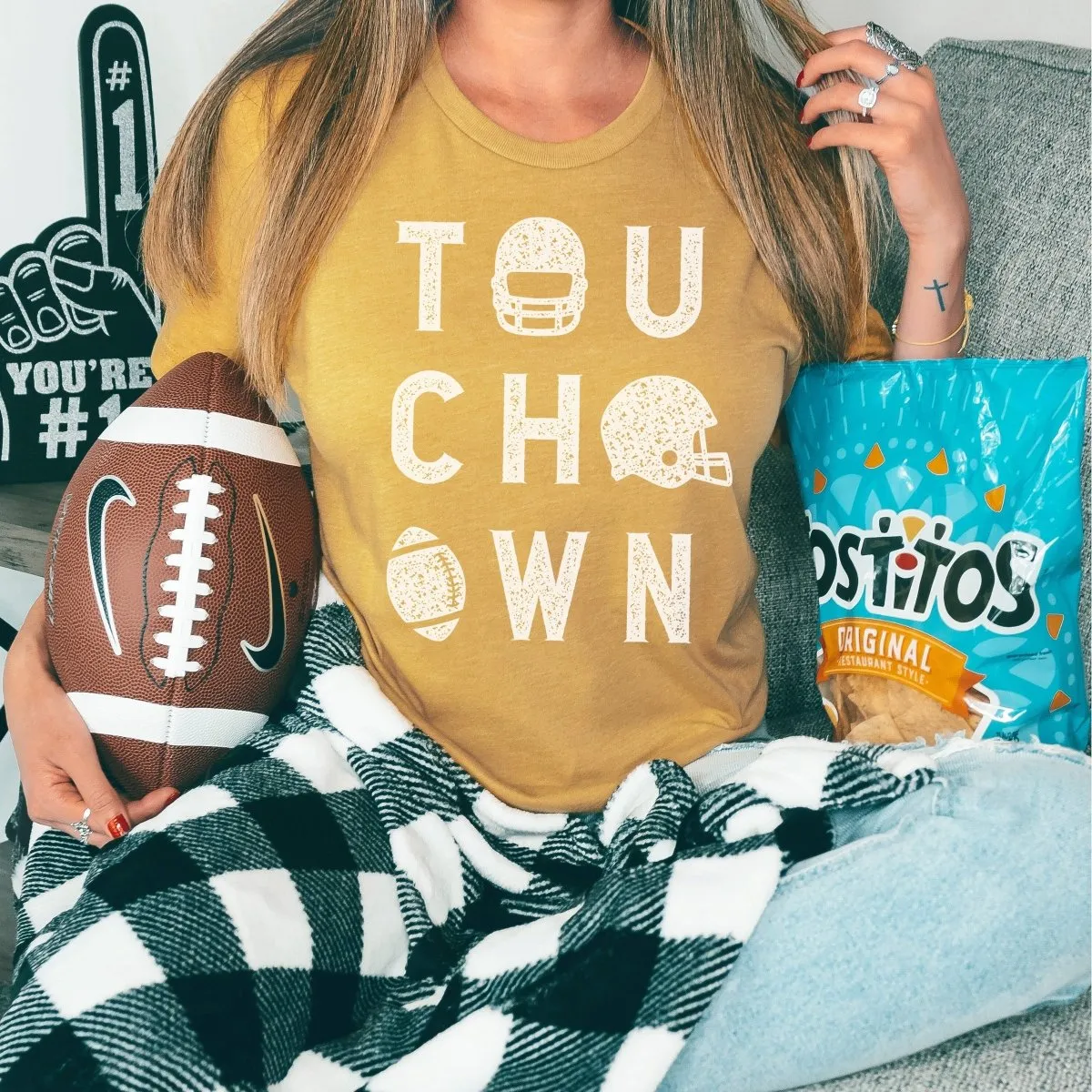 Touchdown Helmet Graphic Tee