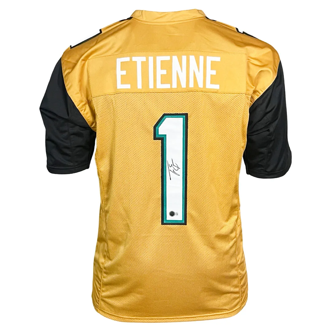 Travis Etienne Signed Jacksonville Gold Football Jersey (Beckett)