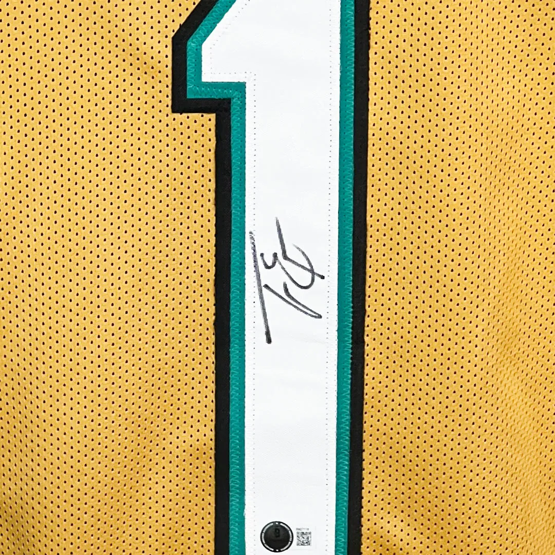 Travis Etienne Signed Jacksonville Gold Football Jersey (Beckett)