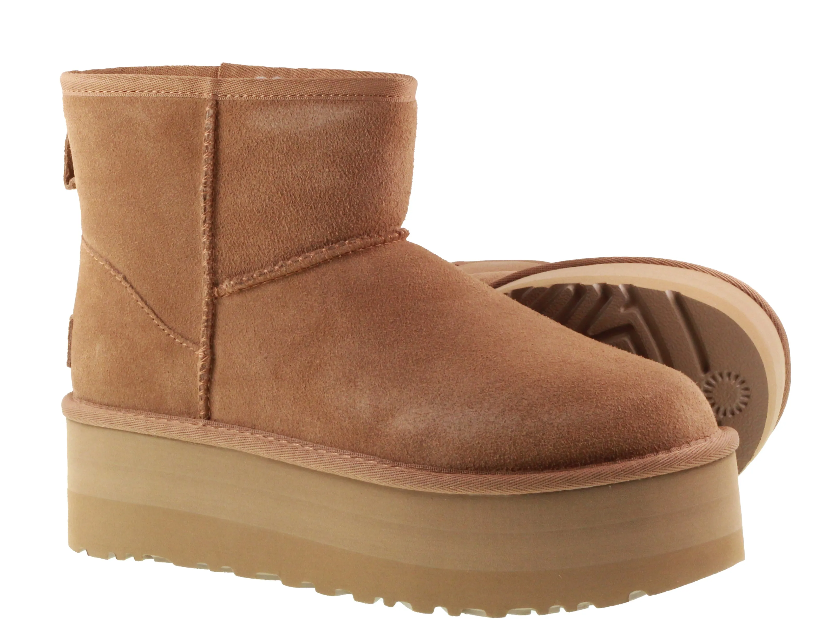 Ugg Boots Womens Classic Mini Platform Chestnut