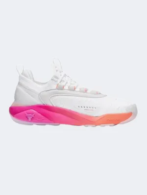 Under Armour Project Rock 7 Women Training Shoes White/Magenta