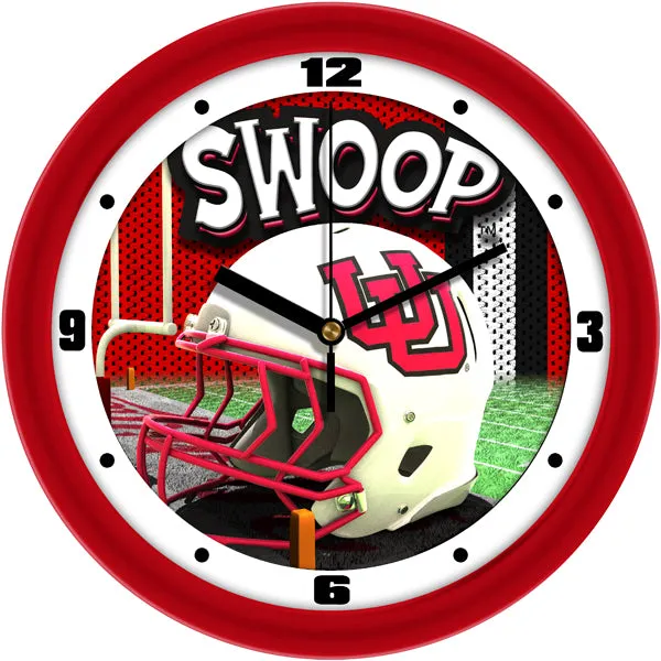 Utah Utes Wall Clock - Football Helmet