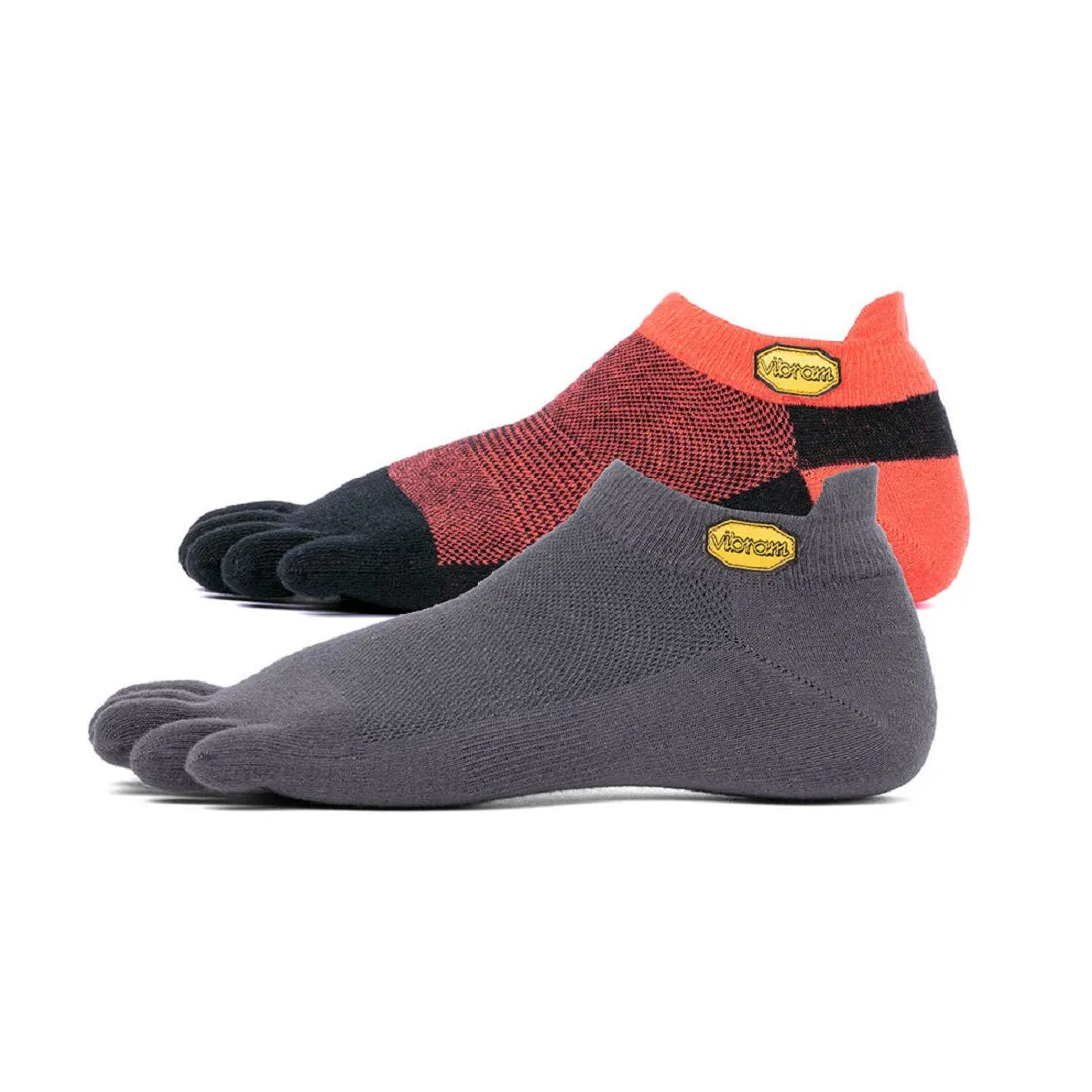 Vibram No Show Toe Socks (2 pair per pack)