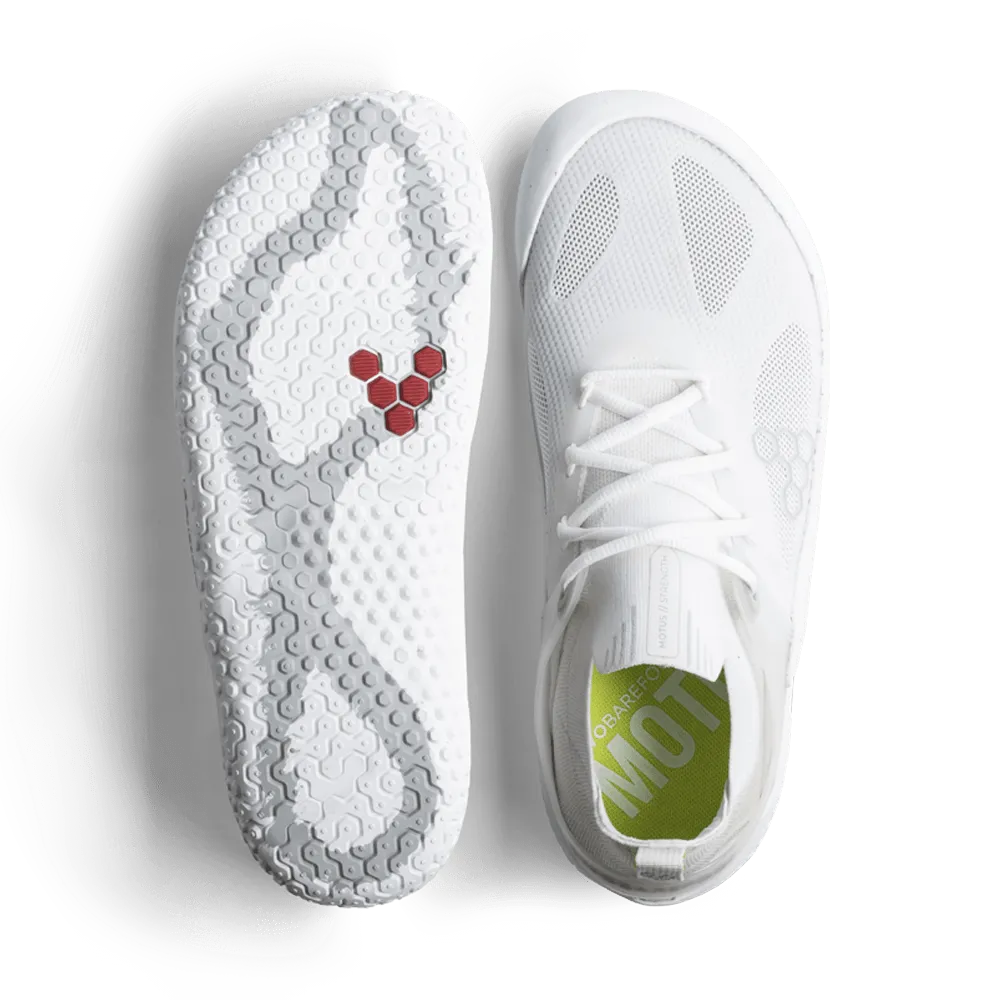 Vivobarefoot Motus Strength Mens Bright White/Grey