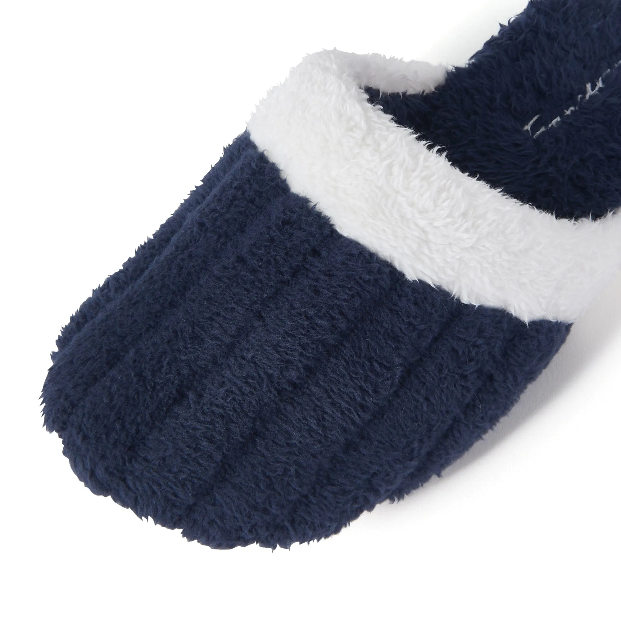 Warm Fleece Room Shoes For Men Navy