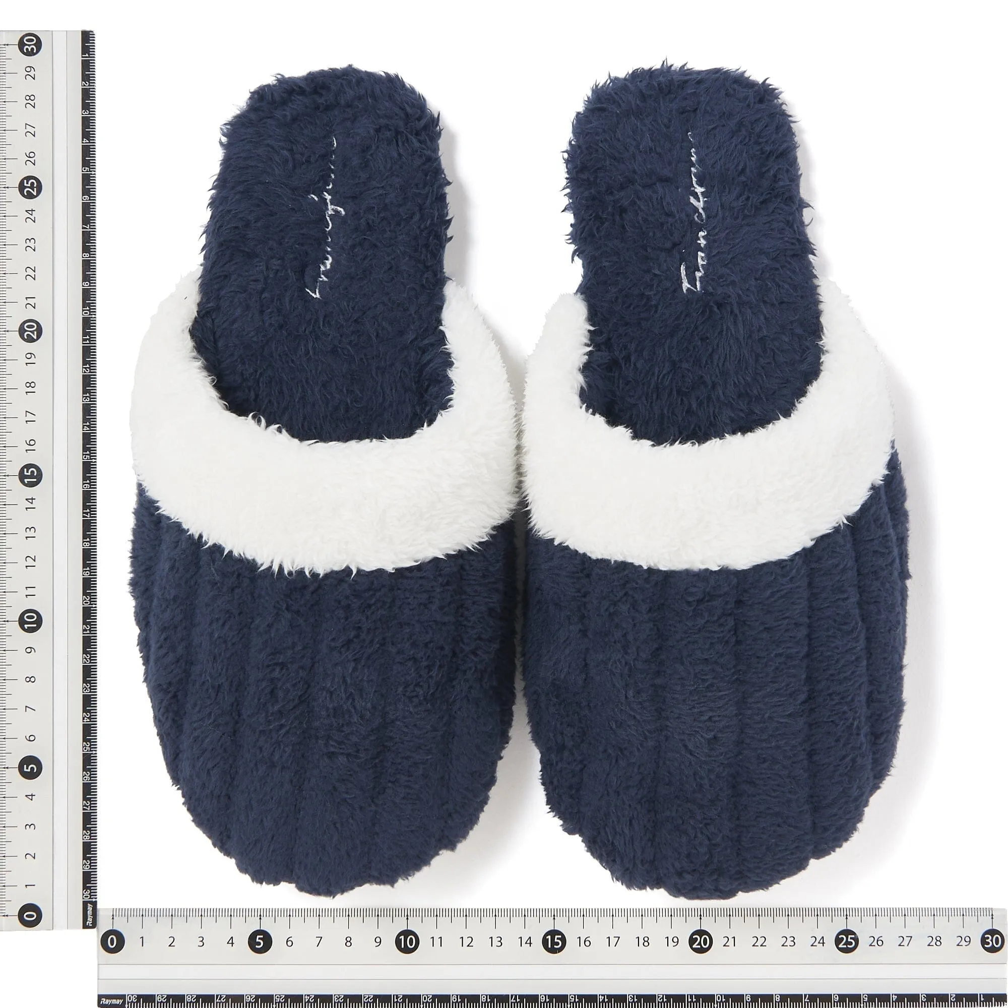 Warm Fleece Room Shoes For Men Navy