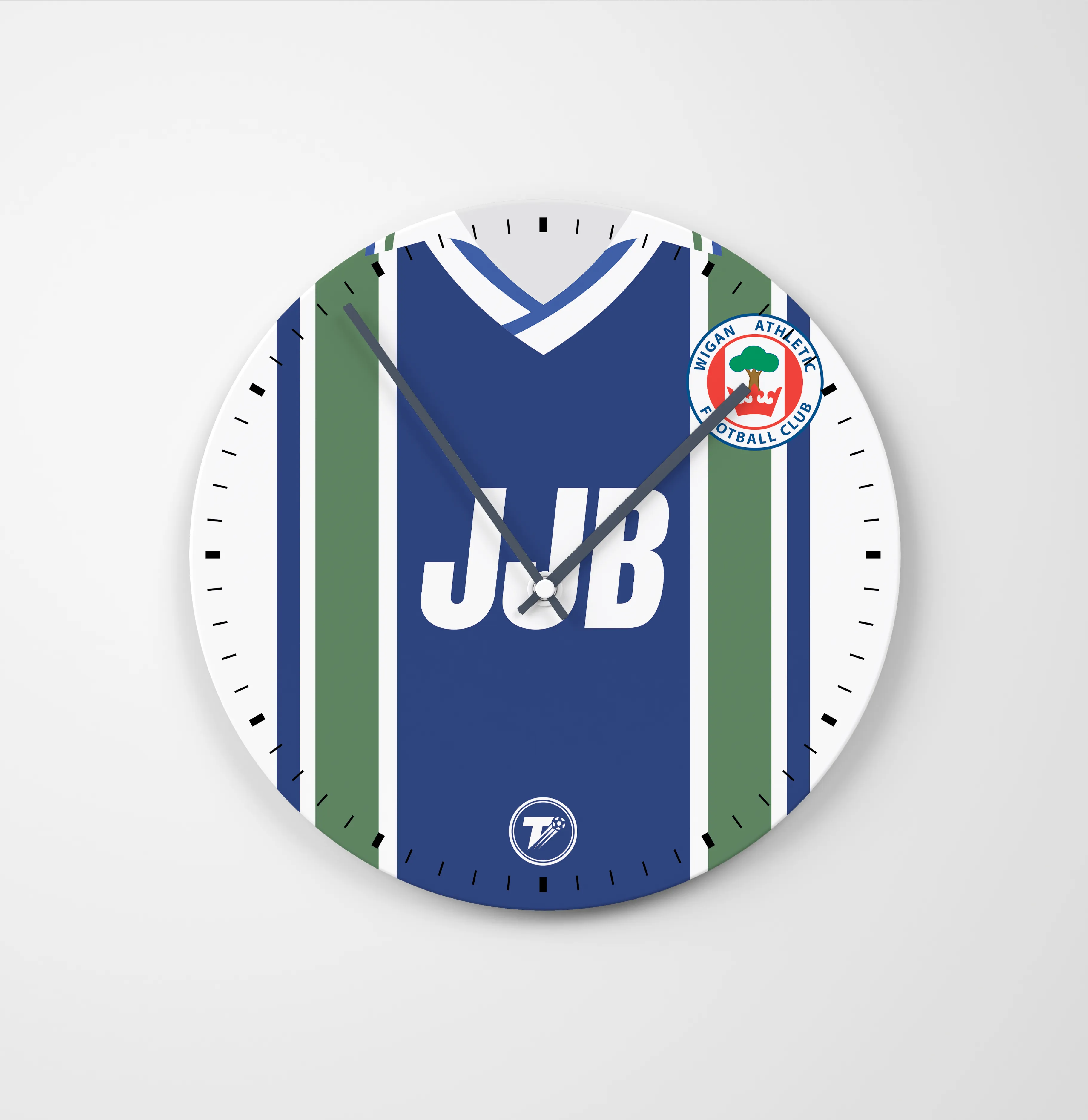 Wigan Athletic 1996 Glass Clock