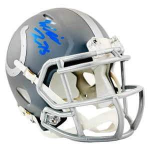 Will Fries Signed Indianapolis Colts Slate Alternate Speed Mini Football Helmet (Beckett)