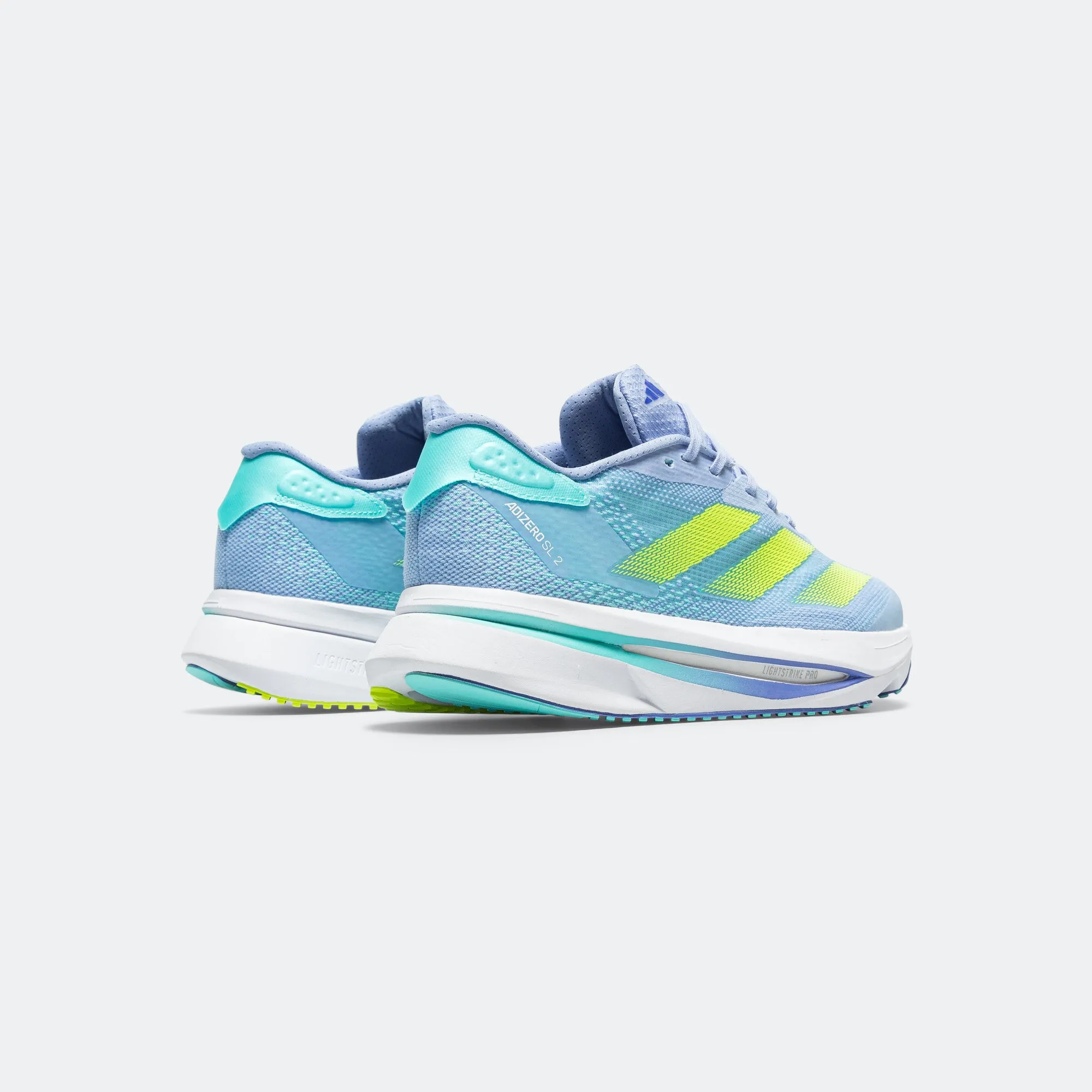 Womens Adizero SL2 - Blue Spark/Lucid Lemon-Cobalt Blue