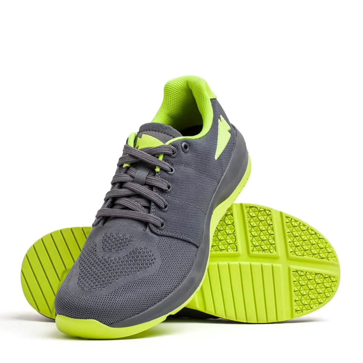 Women's Ballistic Trainers - Wolf Grey   Acid Lime W / Acid Lime Reflective Spearhead