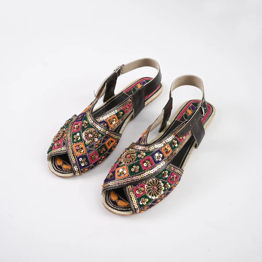 Women's Bucharest Embellished Design Peshawri Chappal