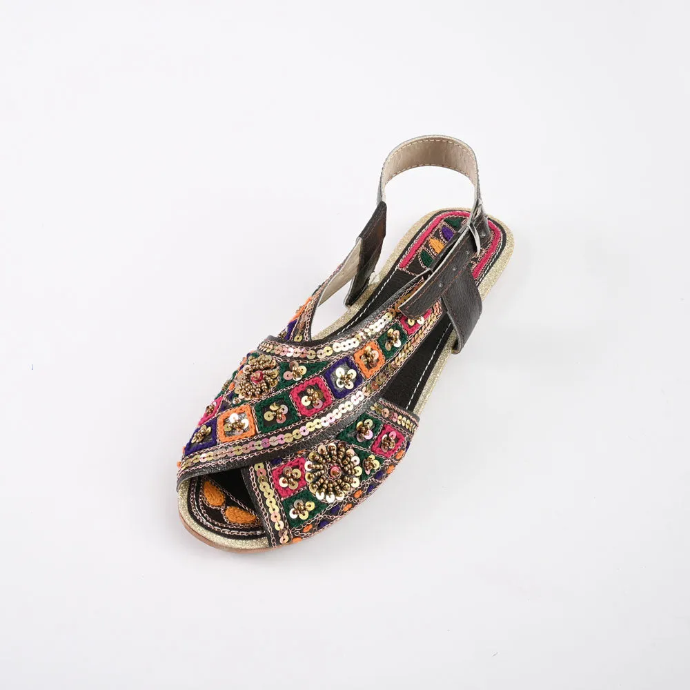 Women's Bucharest Embellished Design Peshawri Chappal