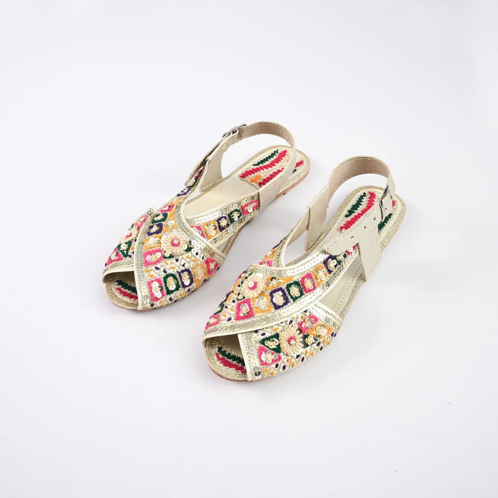 Women's Bucharest Embellished Design Peshawri Chappal