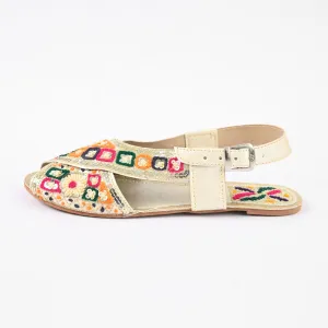 Women's Mahaica Ethnic Embroidered Style Peshawri Chappal