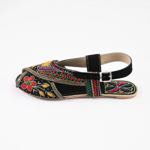 Women's Marbella Embroidered Design Peshawri Chappal