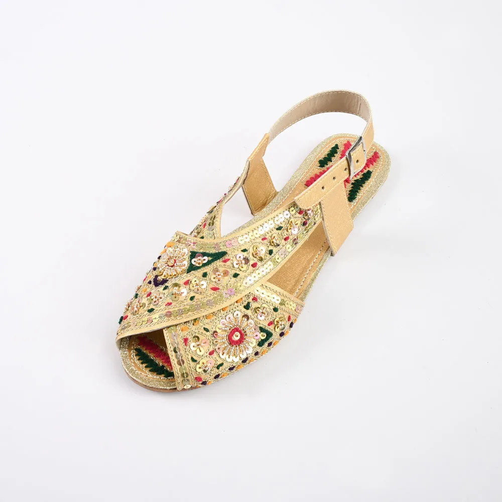 Women's Pascani Embellishment Design Peshawri Chappal